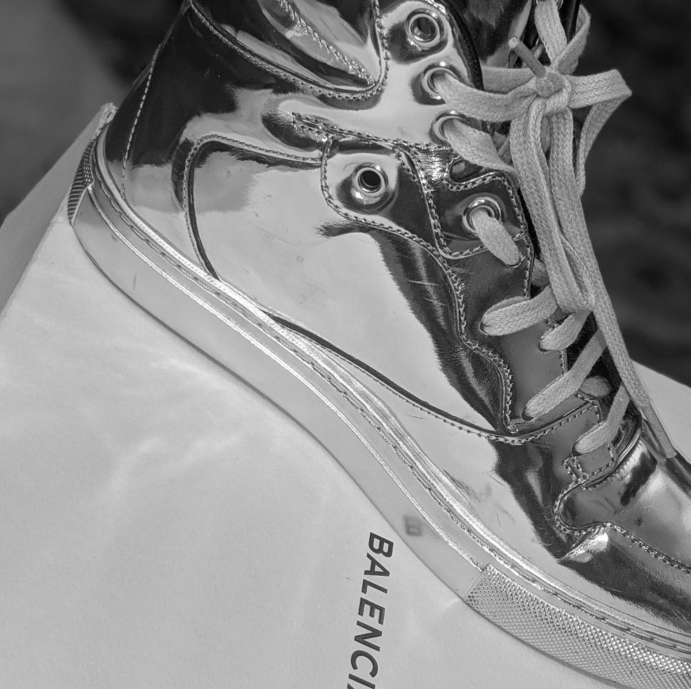 Balenciaga Metallic Mirror Sneakers